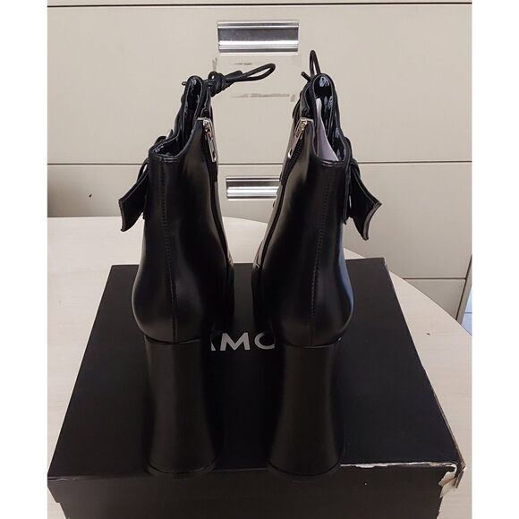 BNIB~Dolls Kill Lamoda Black Hardly Lace Up Buckle Accent Platform Boots Sz 10M - Picture 4 of 10